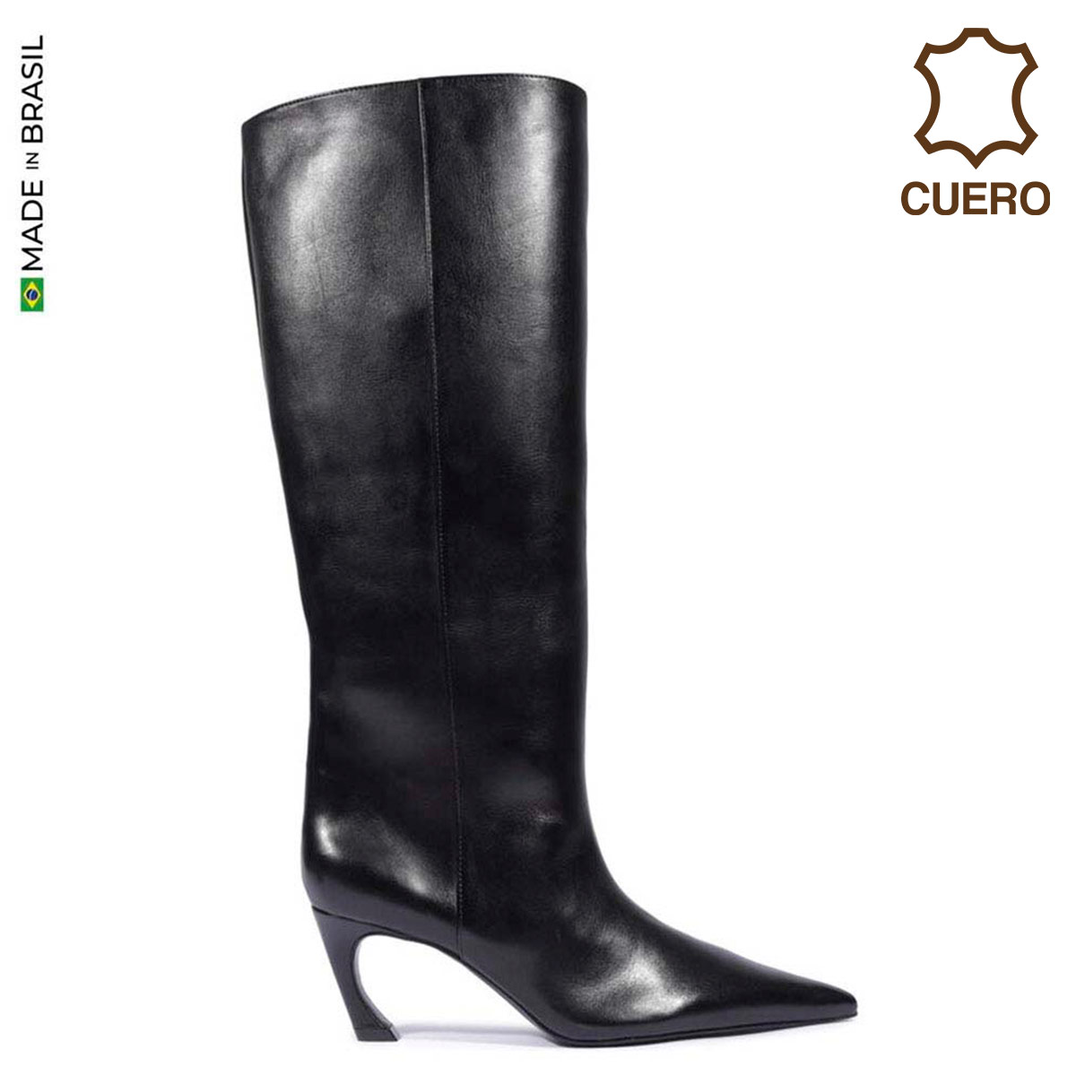 BOTAS CUERO MUJER SCHUTZ NEGRO - 1
