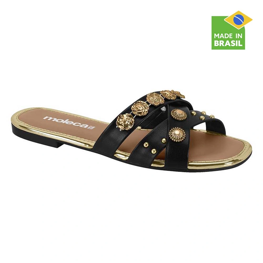 SANDALIAS MUJER MOLECA NEGRO - 1