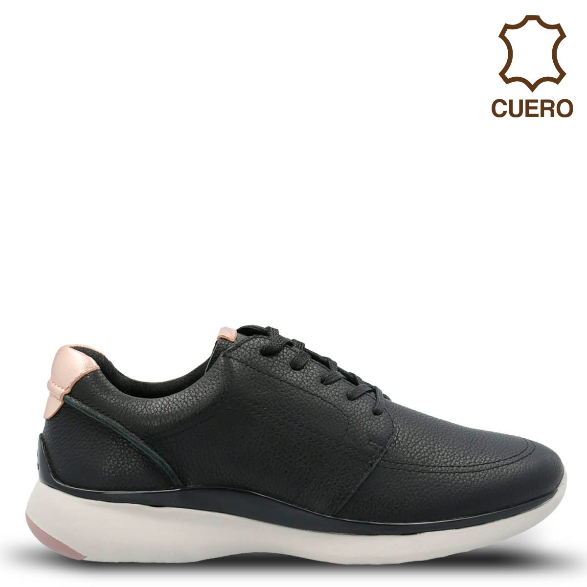ZAPATILLAS DE CUERO MUJER HUSH-PUPPIES NEGRO GOSS - 1