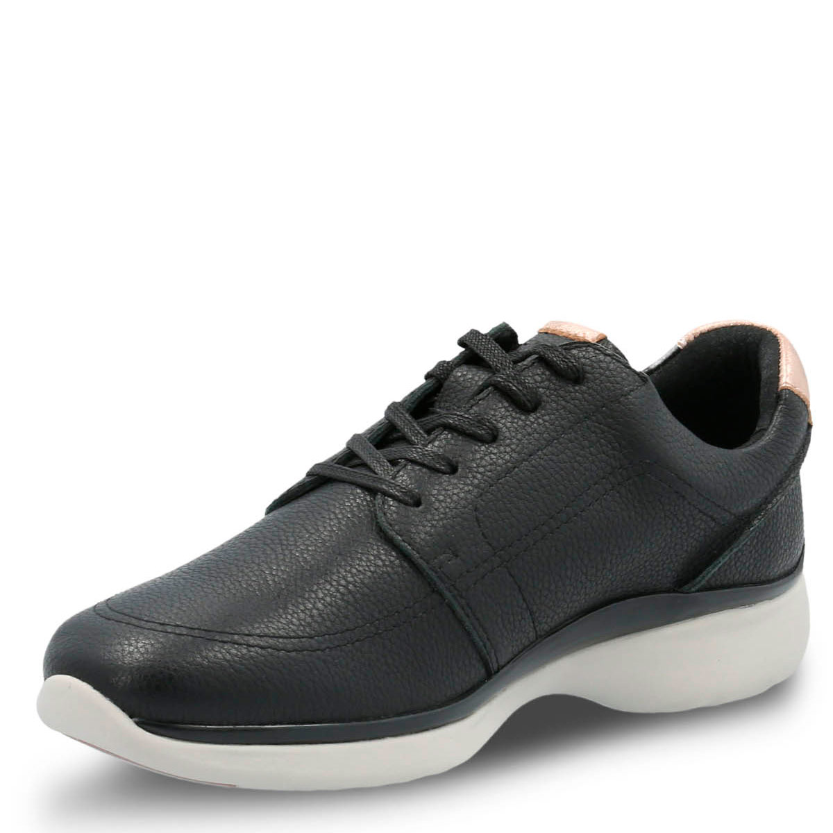 ZAPATILLAS DE CUERO MUJER HUSH-PUPPIES NEGRO GOSS - 4
