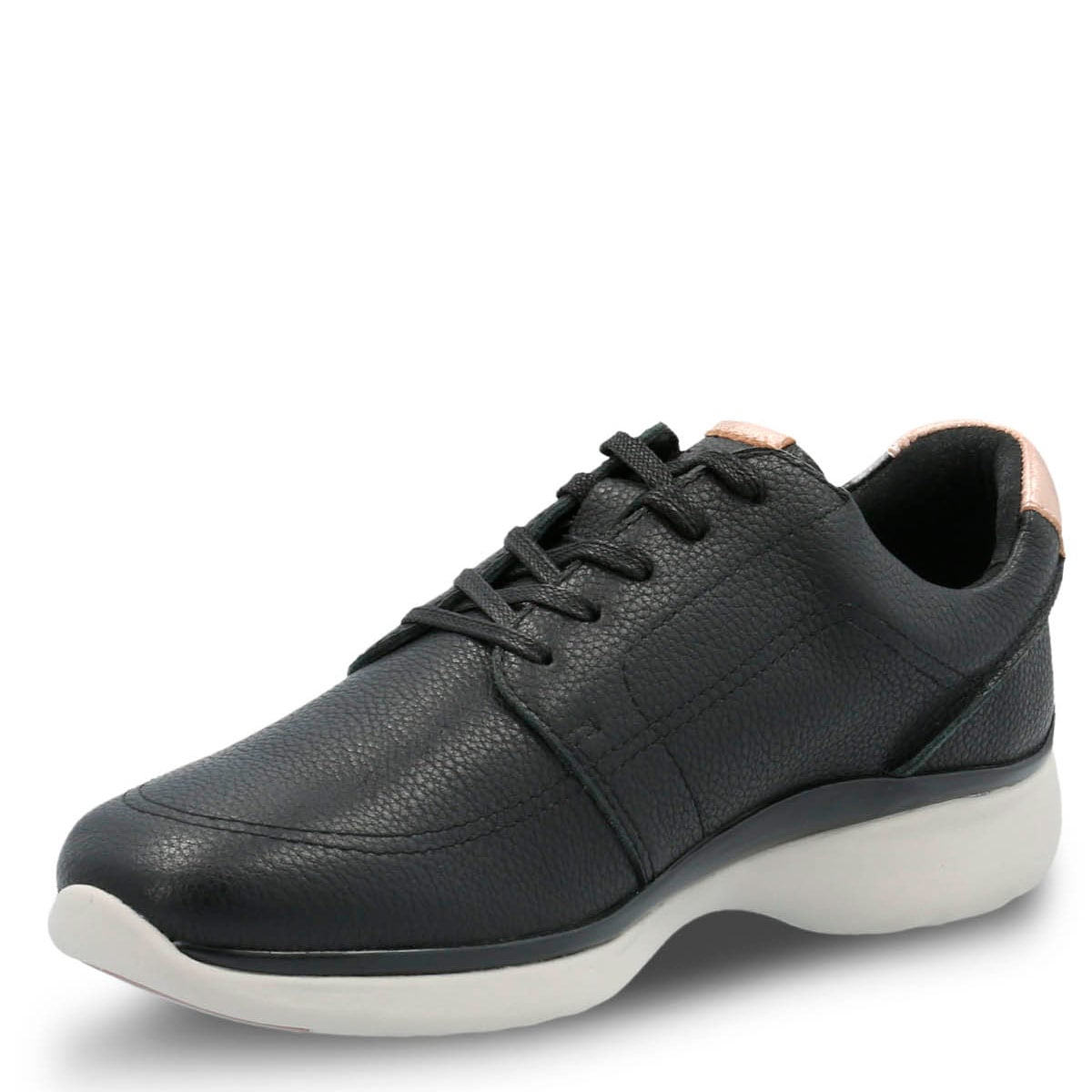 ZAPATILLAS DE CUERO MUJER HUSH-PUPPIES NEGRO GOSS - 4