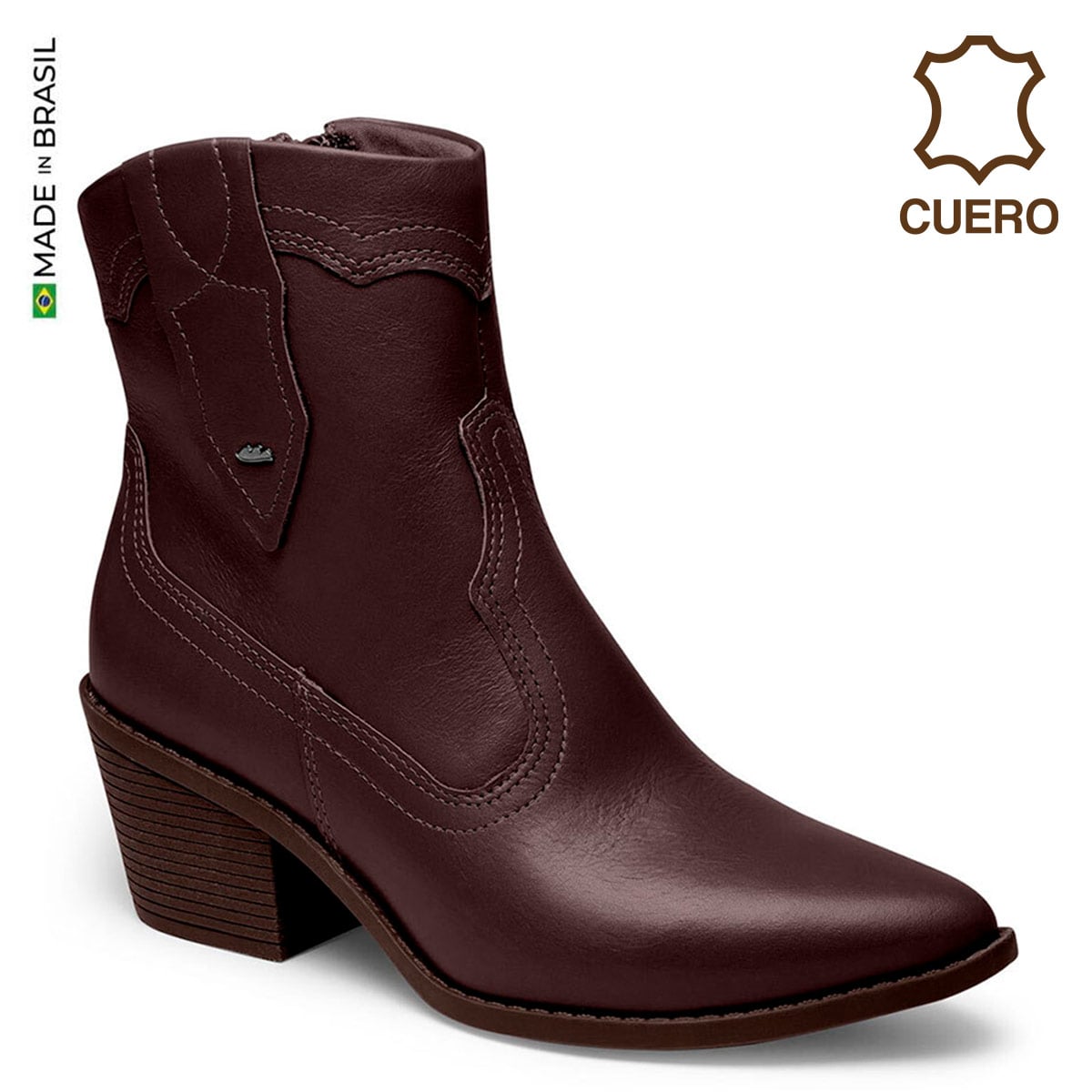 BOTINES MUJER KOLOSH CAFÉ CUERO - 1
