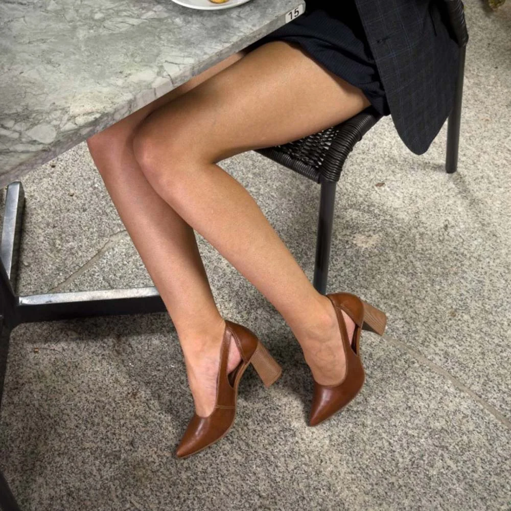 ZAPATOS DE VESTIR MUJER KOLOSH CANELA - 8