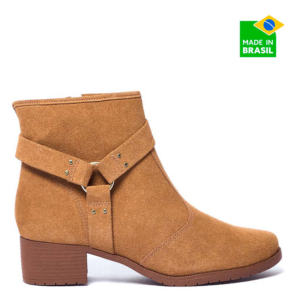 BOTINES MUJER MOLECA CARAMELO - 1