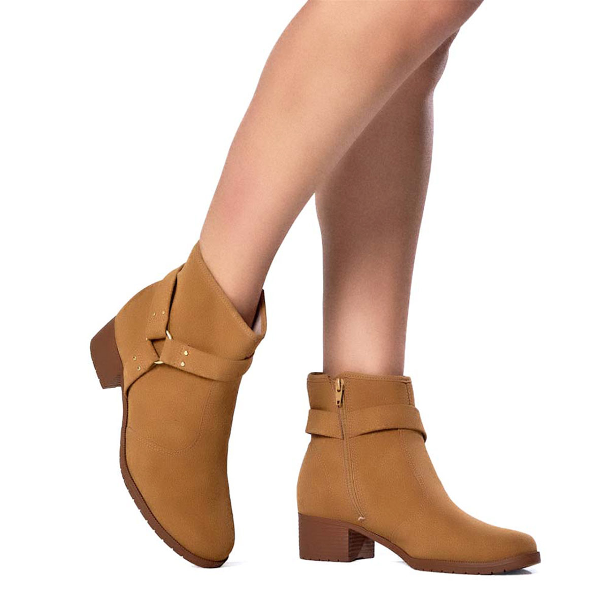 BOTINES MUJER MOLECA CARAMELO - 2