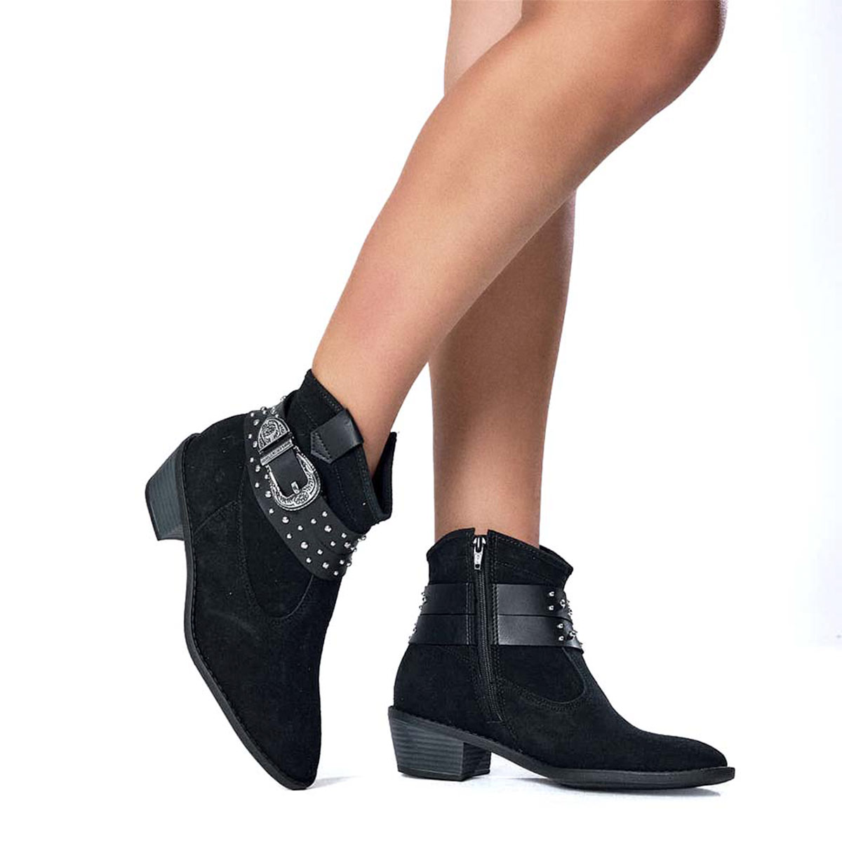 BOTINES MUJER MOLECA NEGRO - 2