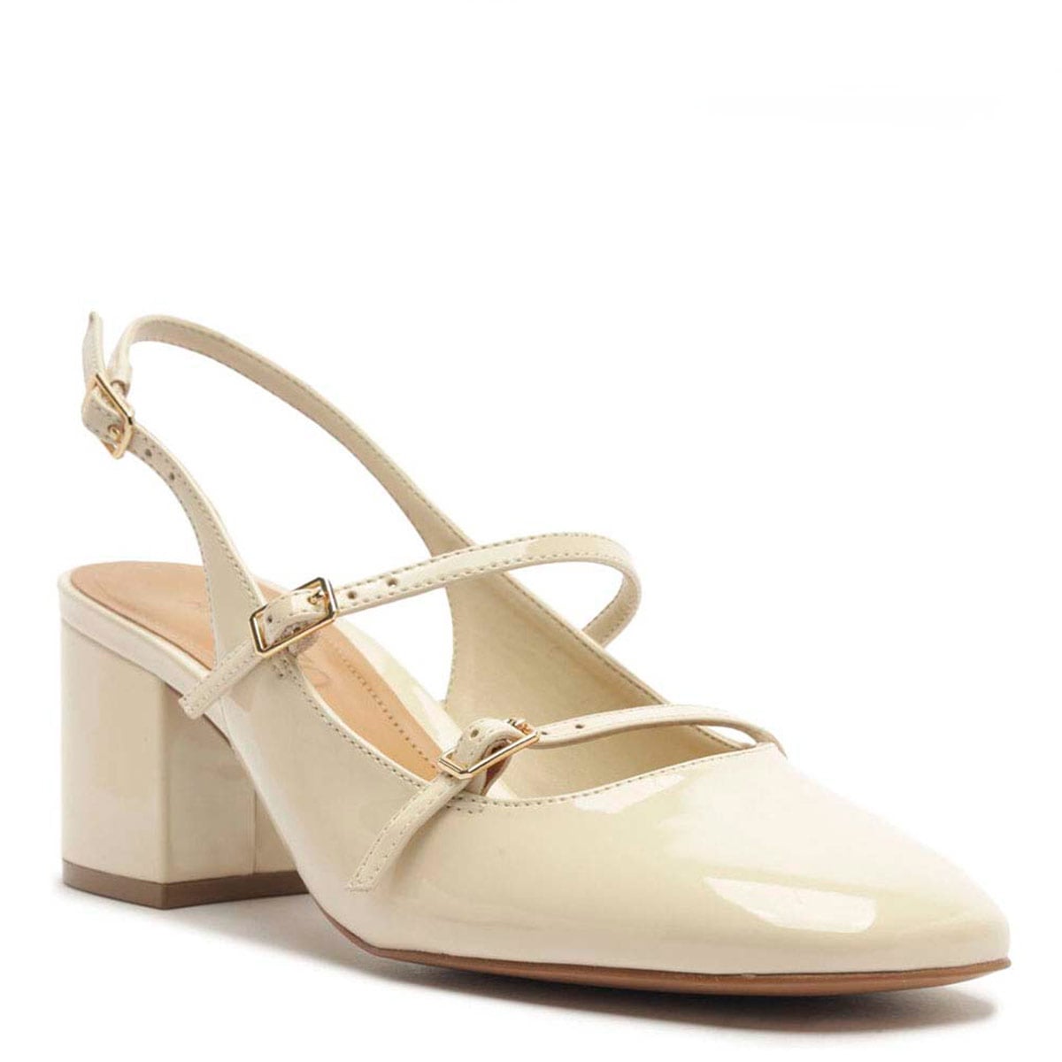ZAPATOS VESTIR MUJER AREZZO CREMA - 3
