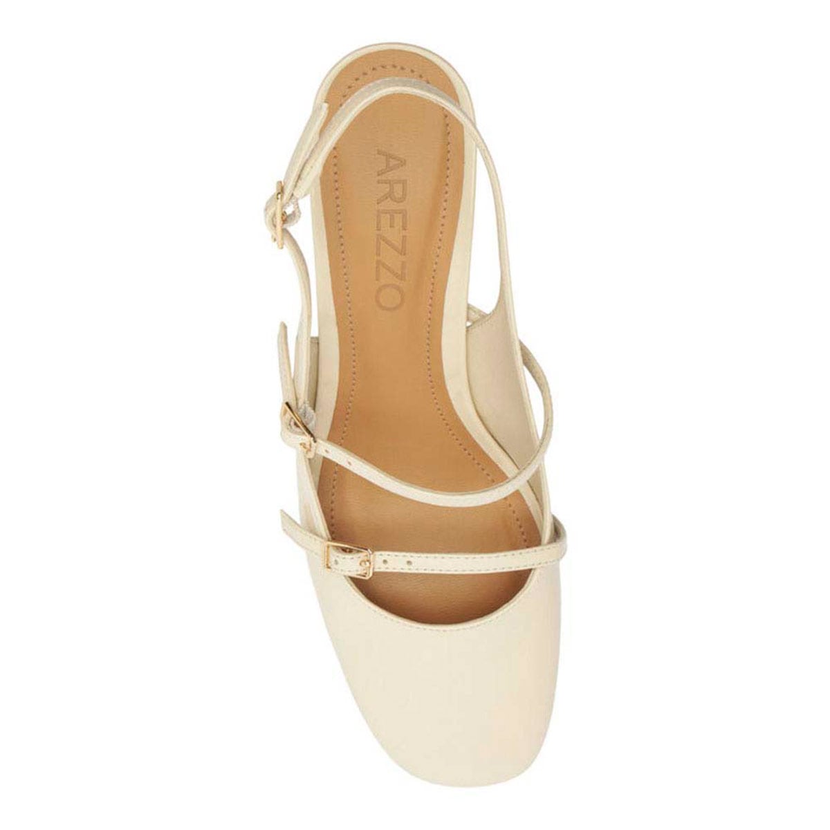 ZAPATOS VESTIR MUJER AREZZO CREMA - 5