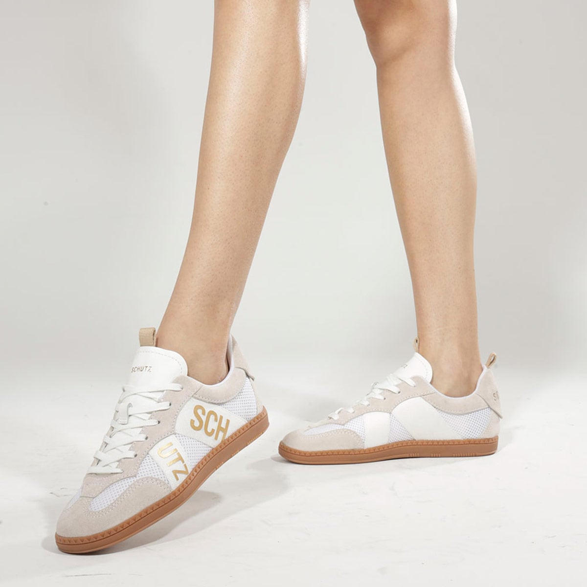 ZAPATILLAS MUJER SCHUTZ URBANAS BLANCO CUERO - 2
