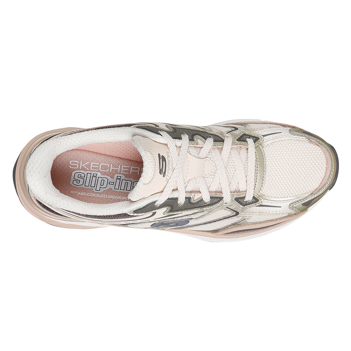 ZAPATILLAS MUJER SKECHERS URBANAS CREMA STAMINA SPORT - 4