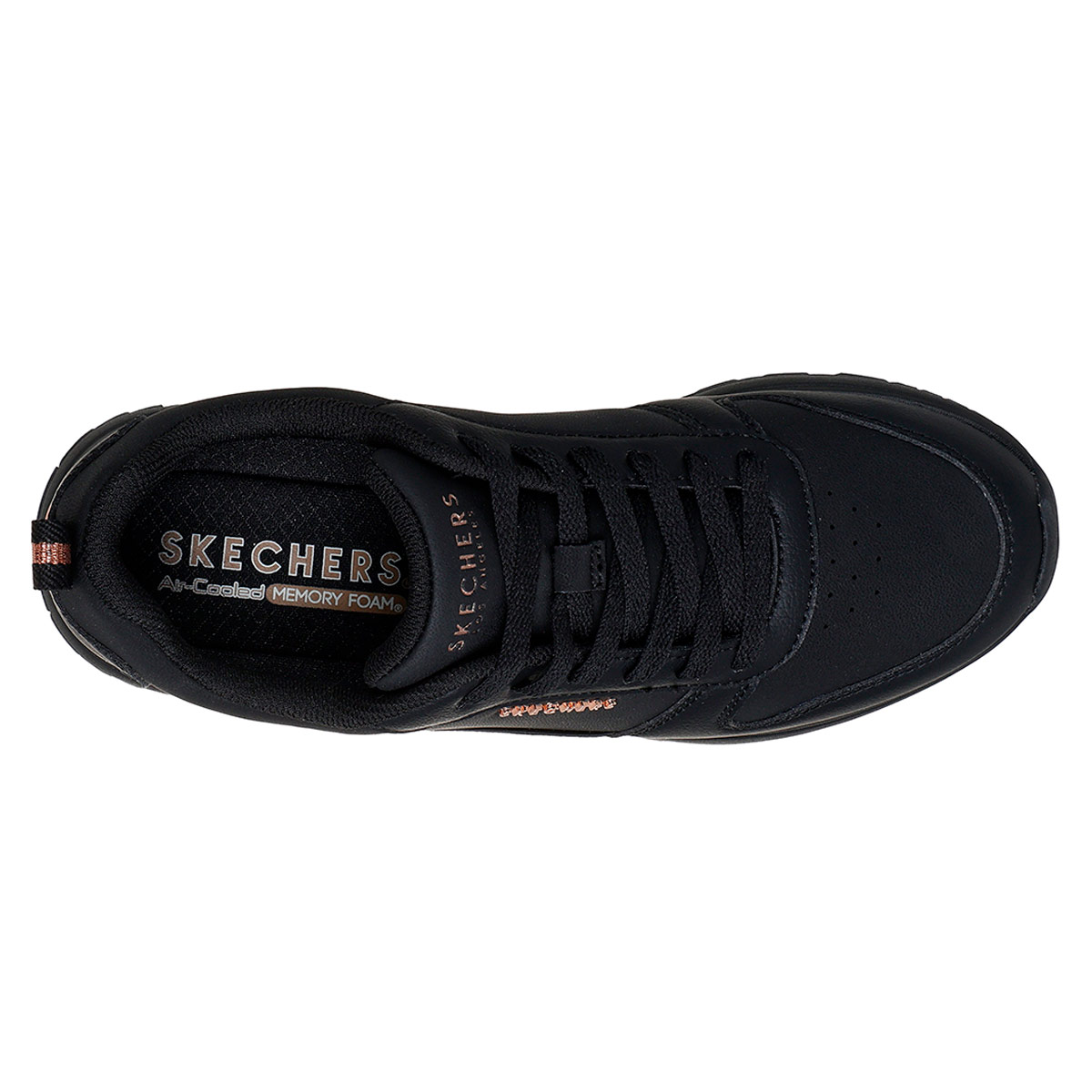 ZAPATILLAS MUJER SKECHERS URBANAS NEGRO RUNWAY - 5