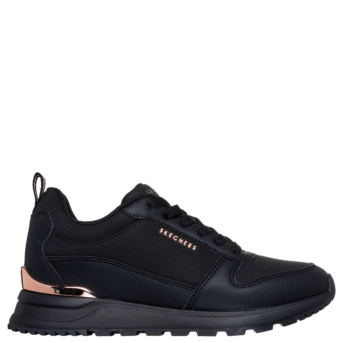 ZAPATILLAS MUJER SKECHERS URBANAS NEGRO RUNWAY - 1