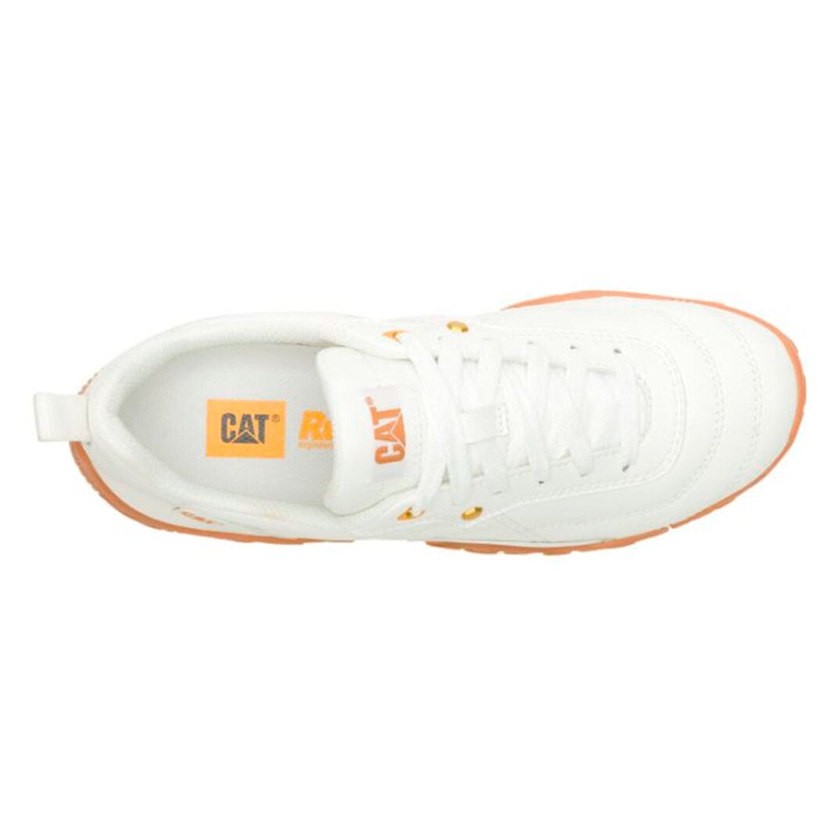ZAPATILLAS MUJER CATERPILLAR URBANAS BLANCO TRACK MODE CUERO - 6