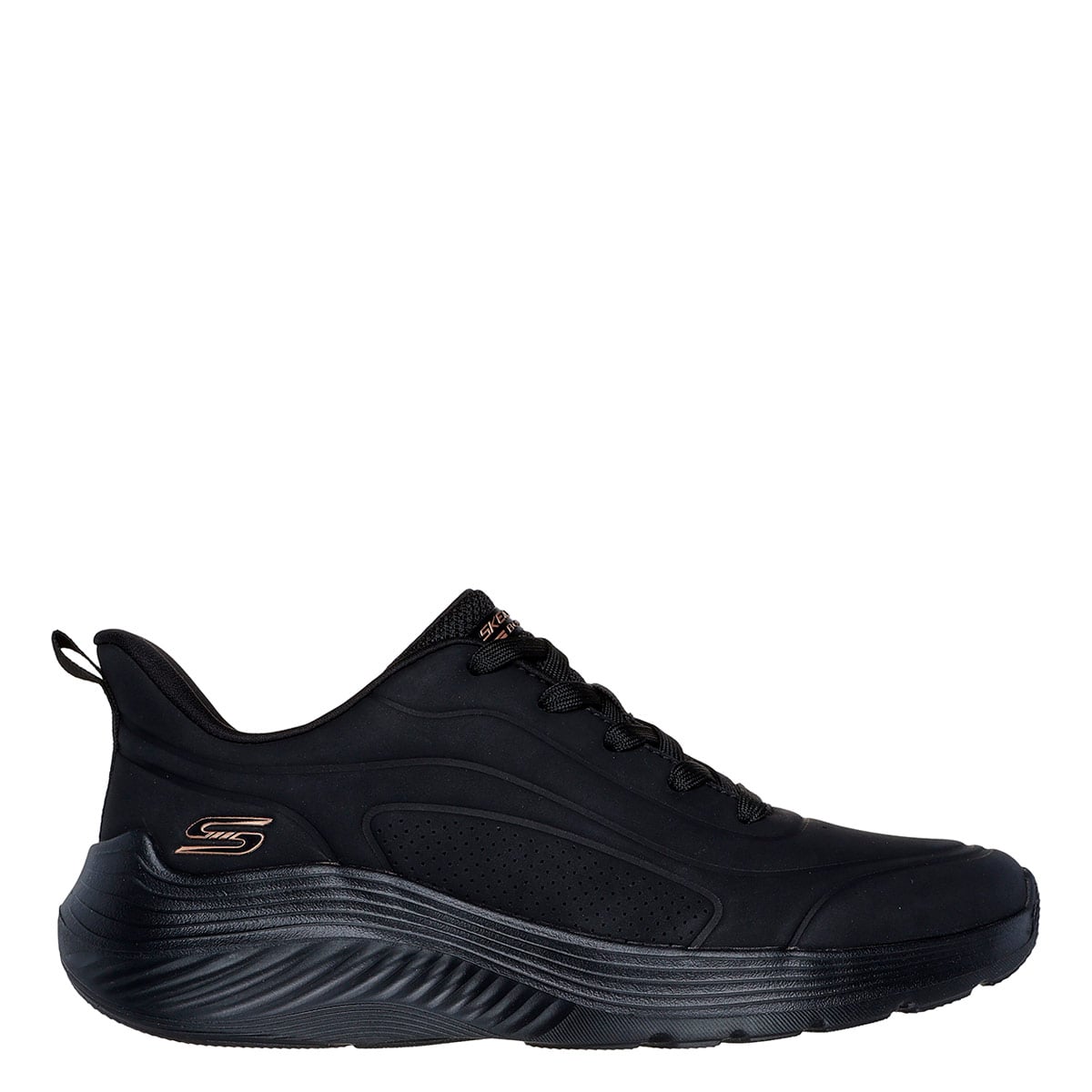 ZAPATILLAS MUJER SKECHERS URBANAS NEGRO BOBS SQUAD WAVES - 1