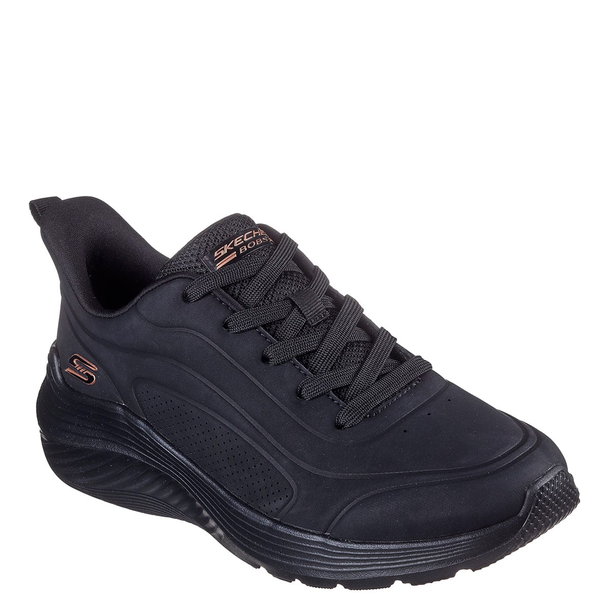 ZAPATILLAS MUJER SKECHERS URBANAS NEGRO BOBS SQUAD WAVES - 2