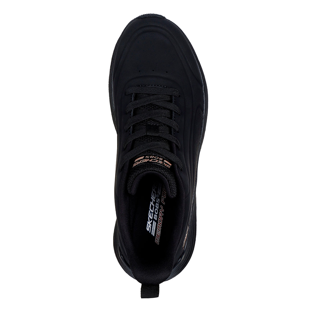ZAPATILLAS MUJER SKECHERS URBANAS NEGRO BOBS SQUAD WAVES - 4