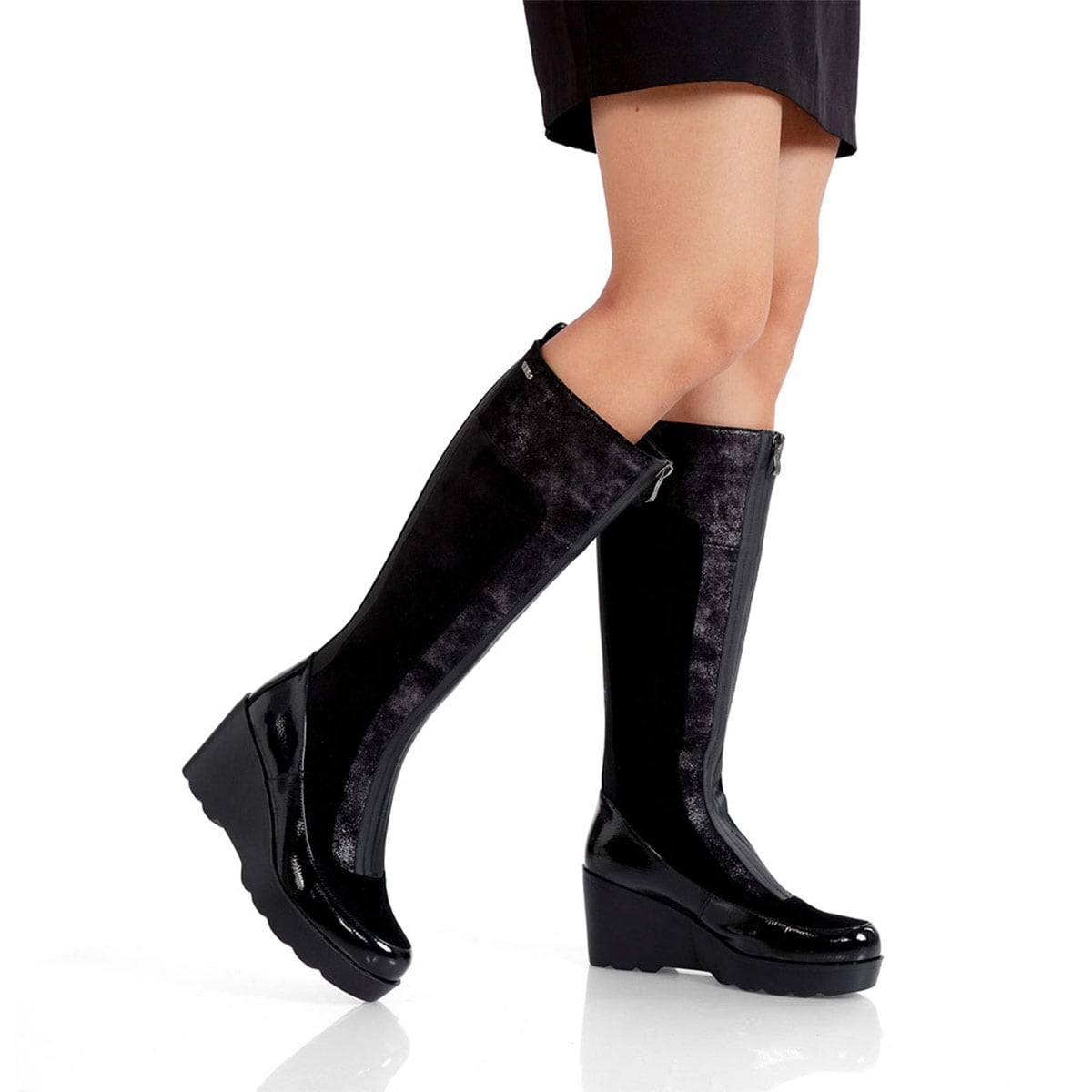 BOTAS MUJER VIA UNO NEGRO DF2201-F2867 - 2