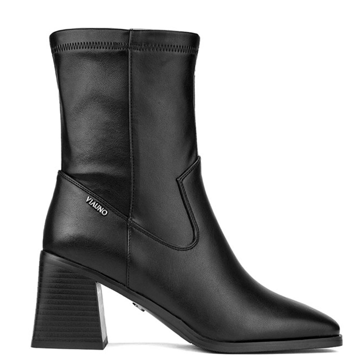BOTINES MUJER VIA UNO NEGRO DF3033-R1141 - 1