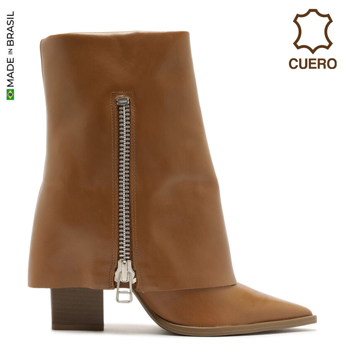 BOTINES MUJER AREZZO CUERO - 1