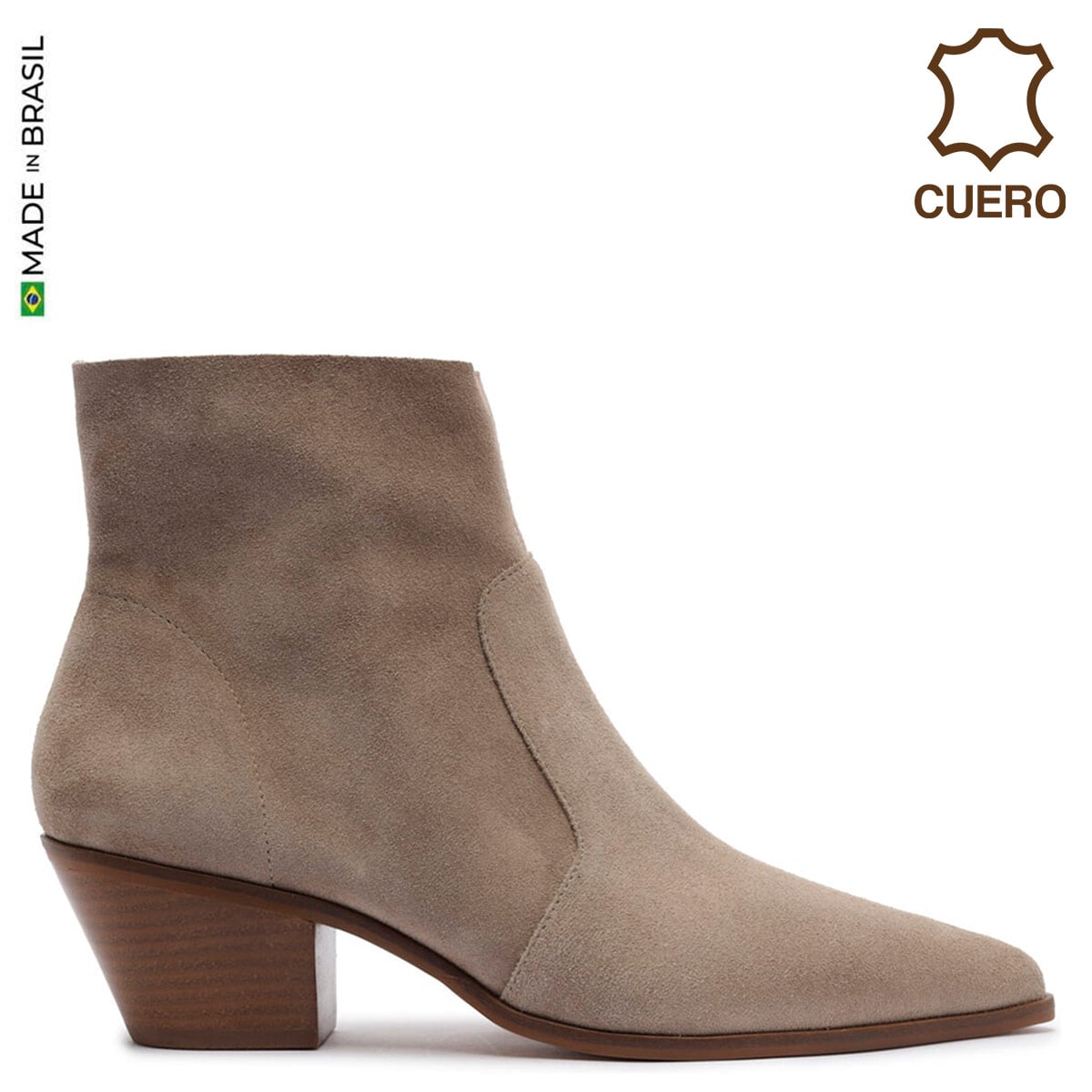 BOTINES MUJER AREZZO CUERO - 1