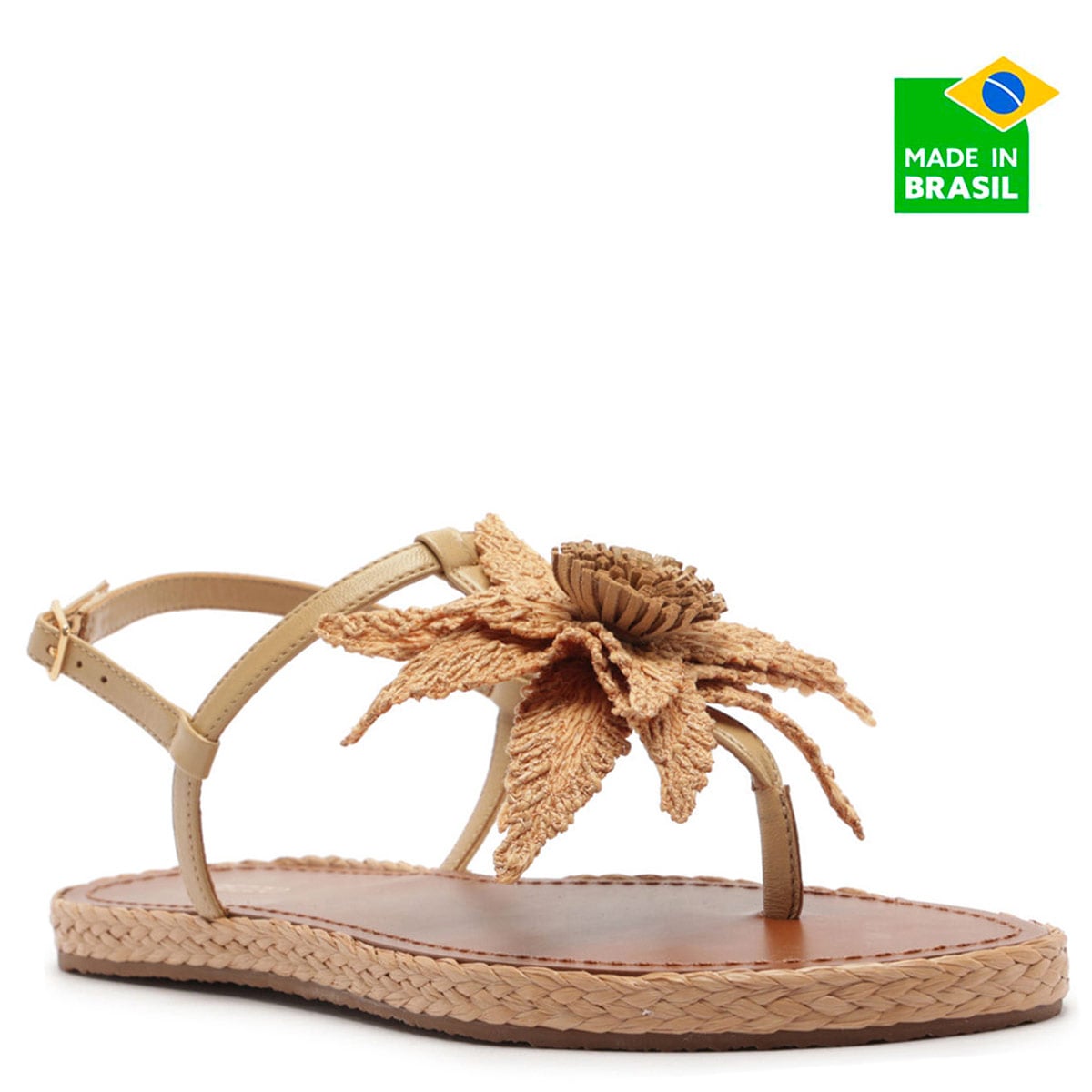 SANDALIAS MUJER AREZZO CARAMELO - 1