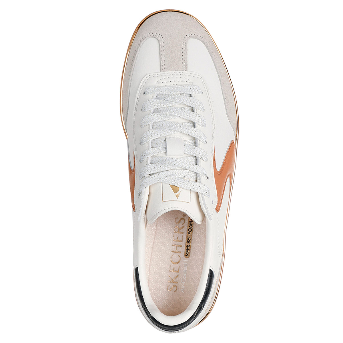 ZAPATILLAS MUJER SKECHERS URBANAS CREMA HOTSHOT - 5