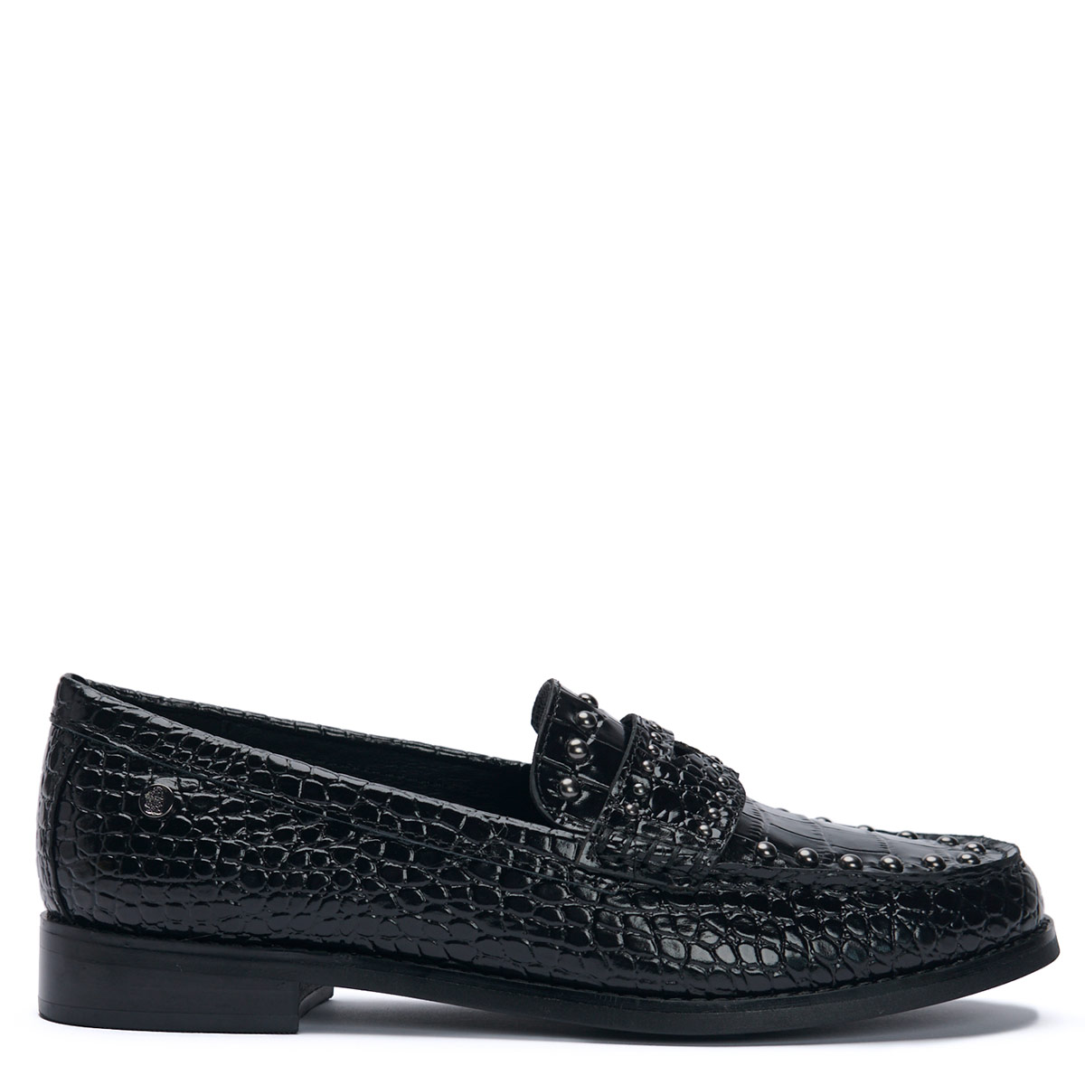 MOCASINES MUJER HUSH PUPPIES NEGRO CROTA CUERO - 1
