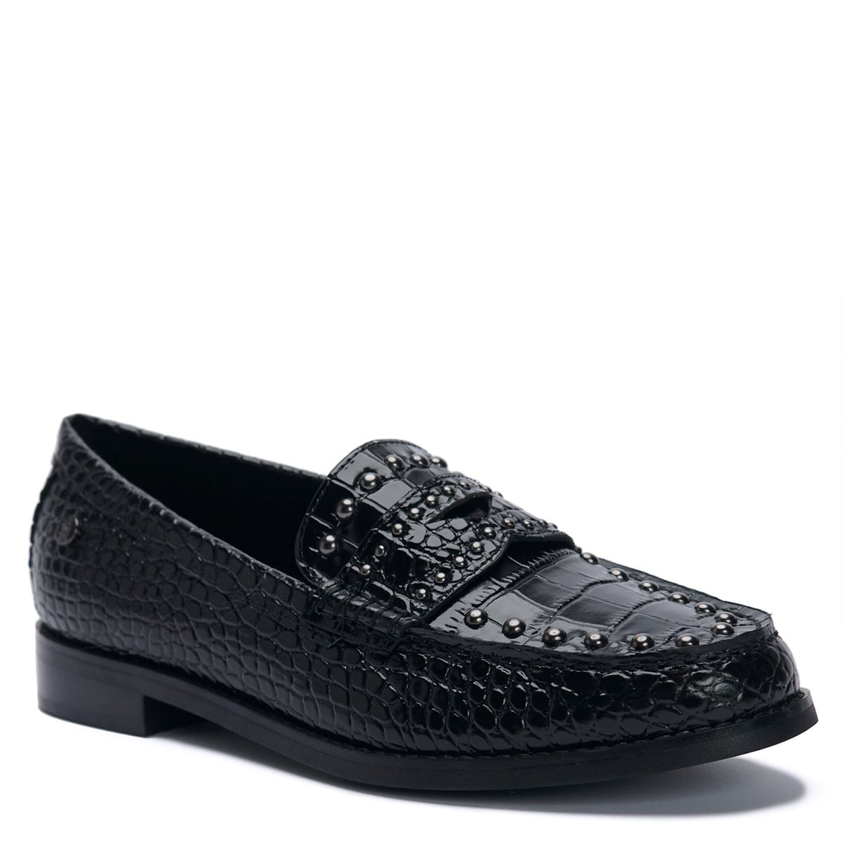 MOCASINES MUJER HUSH PUPPIES NEGRO CROTA CUERO - 2