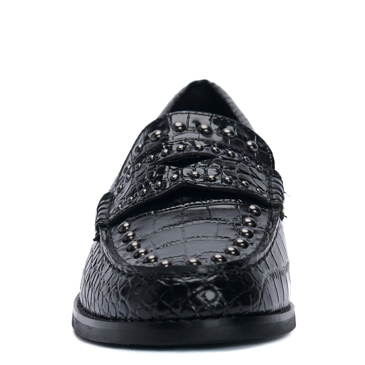 MOCASINES MUJER HUSH PUPPIES NEGRO CROTA CUERO - 3