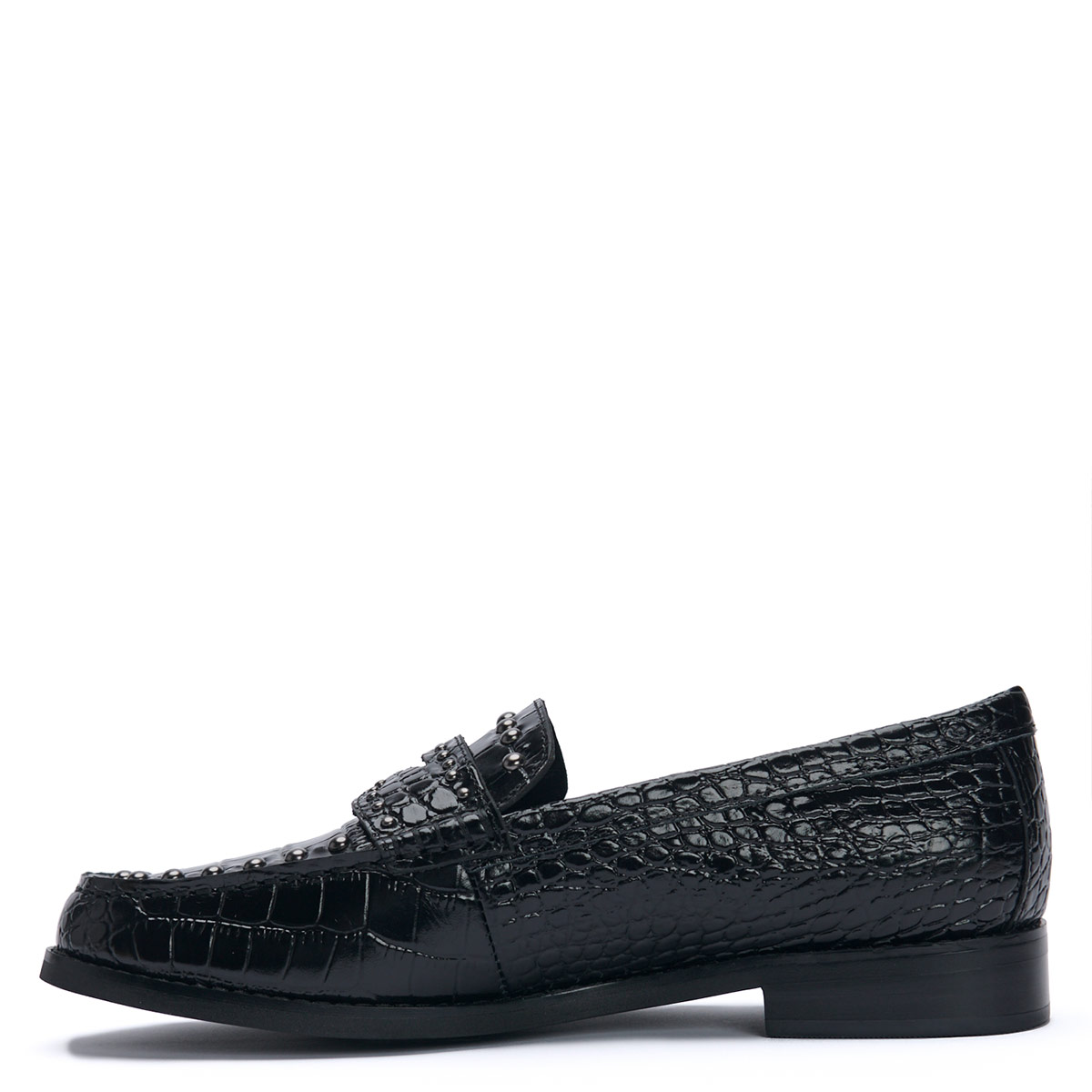 MOCASINES MUJER HUSH PUPPIES NEGRO CROTA CUERO - 5