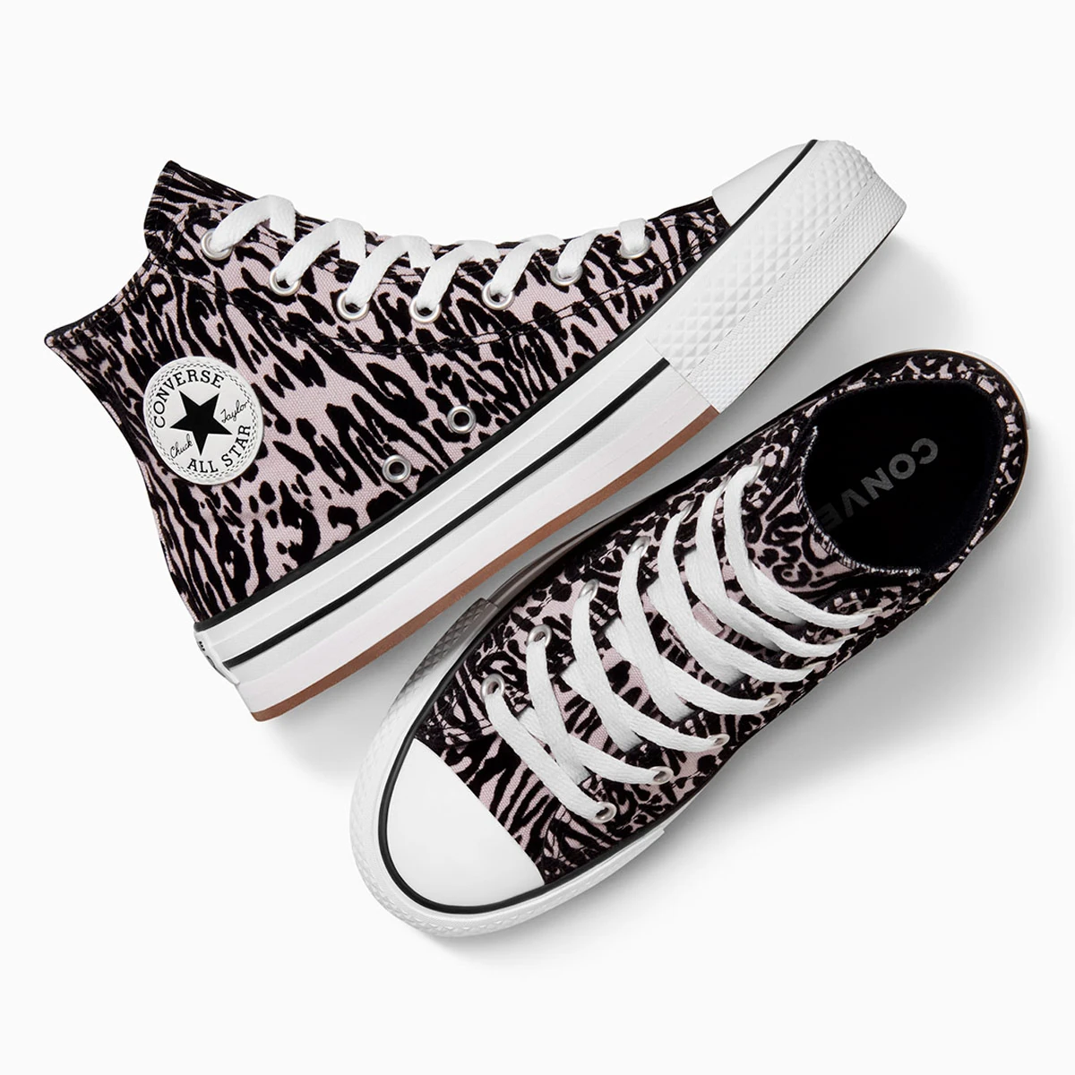 ZAPATILLAS MUJER CONVERSE URBANAS CHUCK TAYLOR ALL STAR EVA LIFT PLATFORM LEOPARD - 5