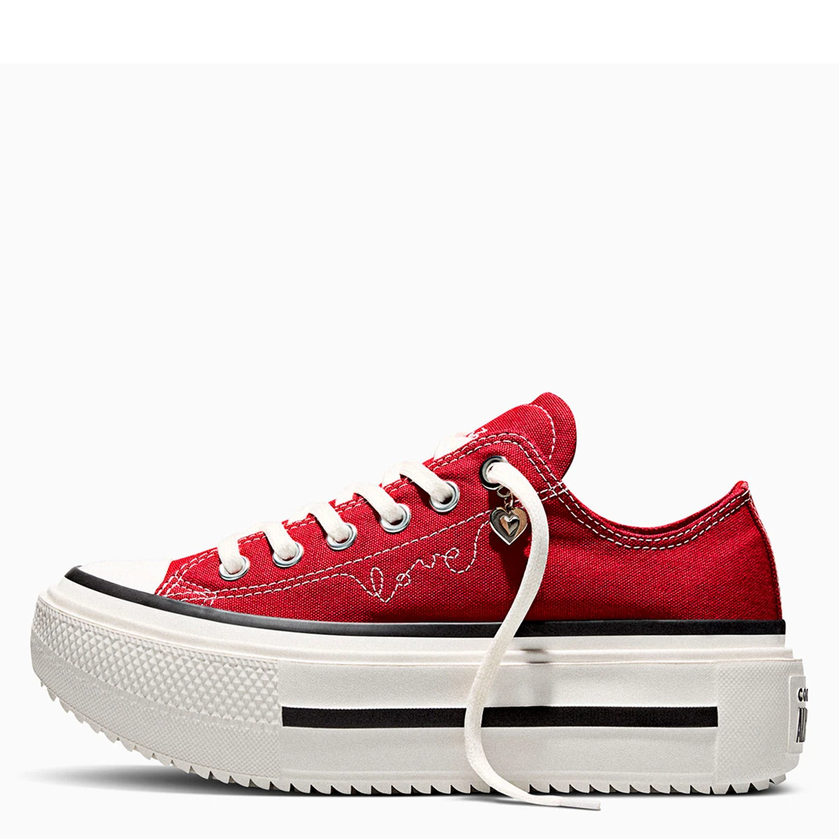 ZAPATILLAS MUJER CONVERSE URBANAS CHUCK TAYLOR ALL STAR DOUBLE STACK PLATFORM HEARTS - 3