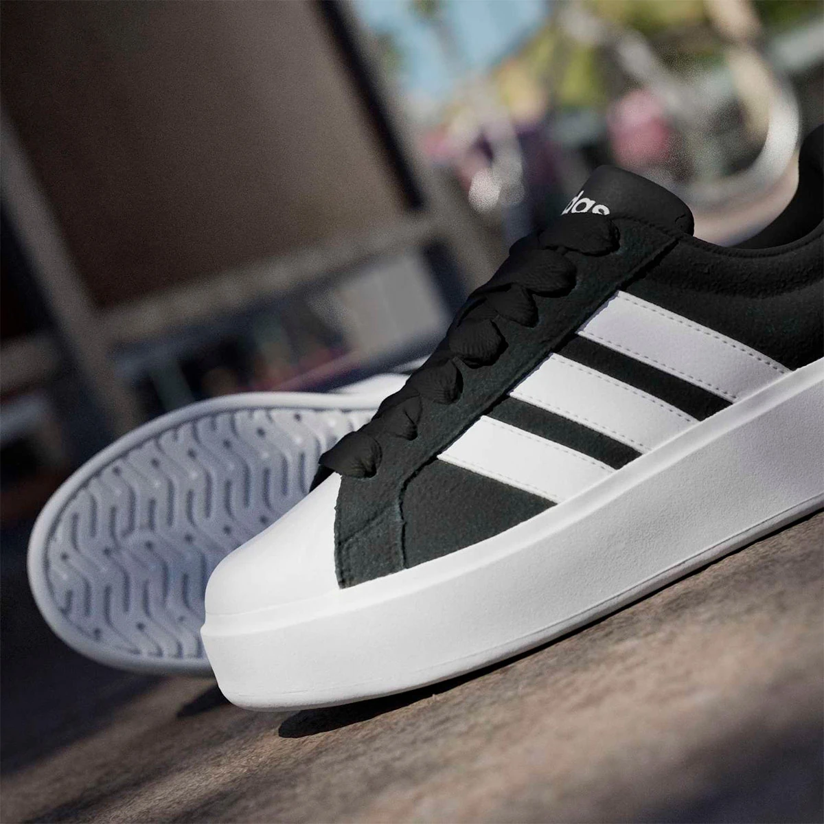 ZAPATILLAS MUJER ADIDAS URBANAS STREETTALK BOLD CUERO - 8
