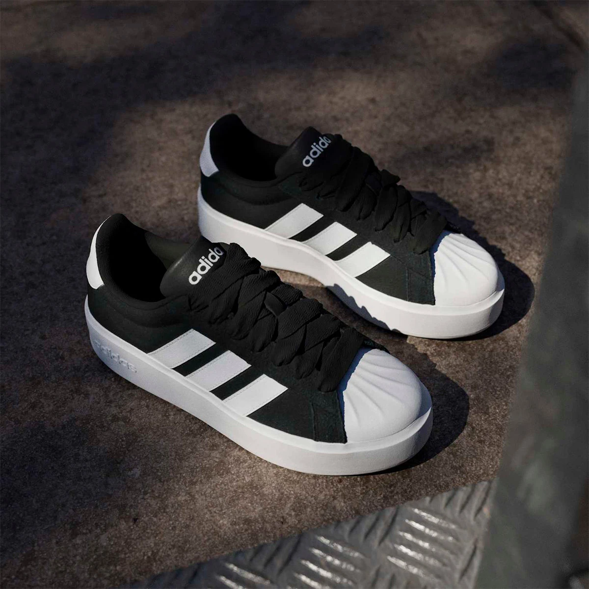 ZAPATILLAS MUJER ADIDAS URBANAS STREETTALK BOLD CUERO - 3