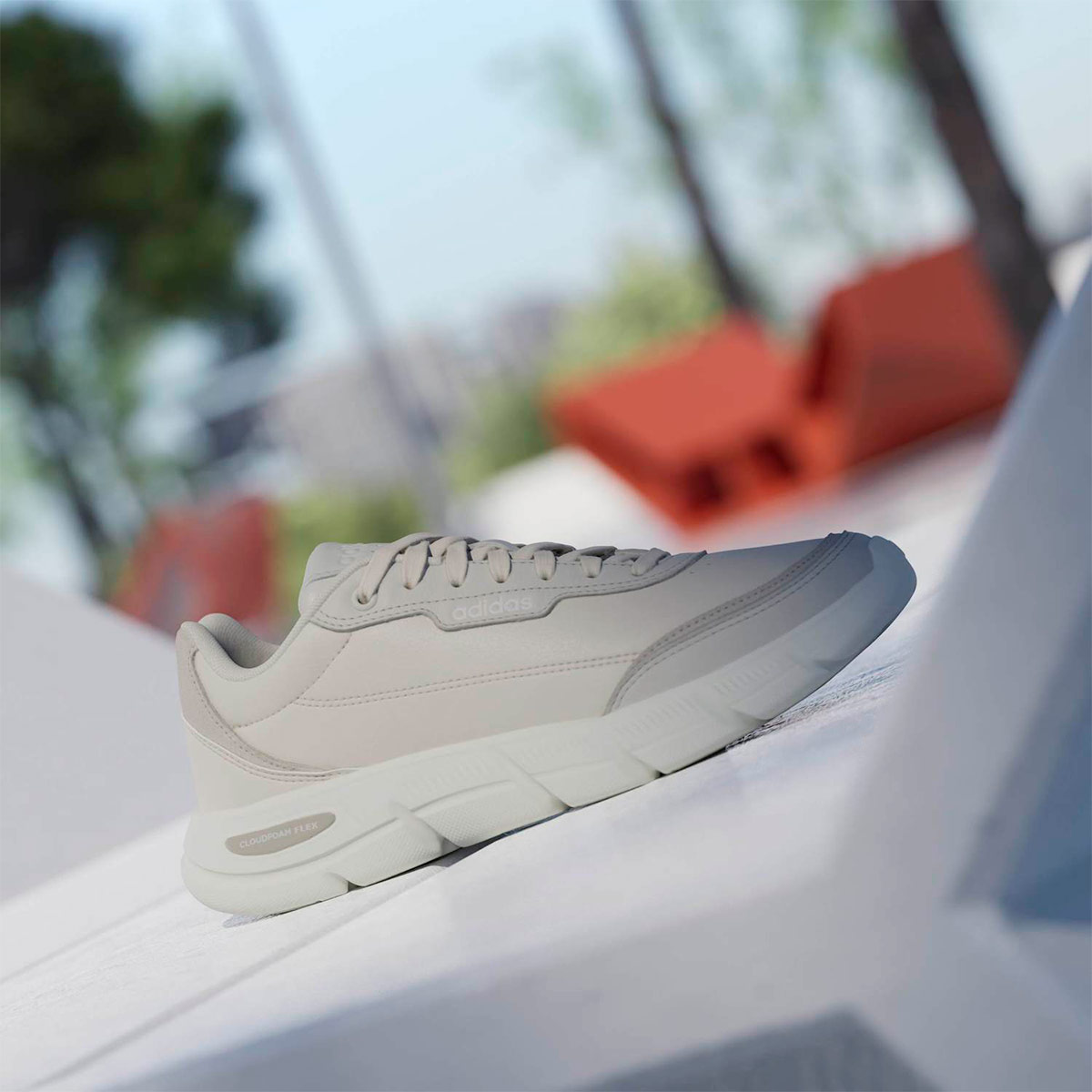 ZAPATILLAS MUJER ADIDAS URBANAS CLOUDFOAM FLEX SMART CUERO - 3