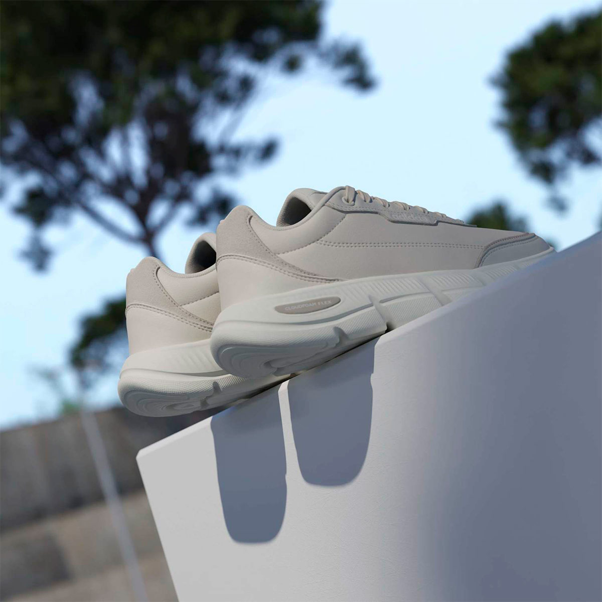 ZAPATILLAS MUJER ADIDAS URBANAS CLOUDFOAM FLEX SMART CUERO - 8