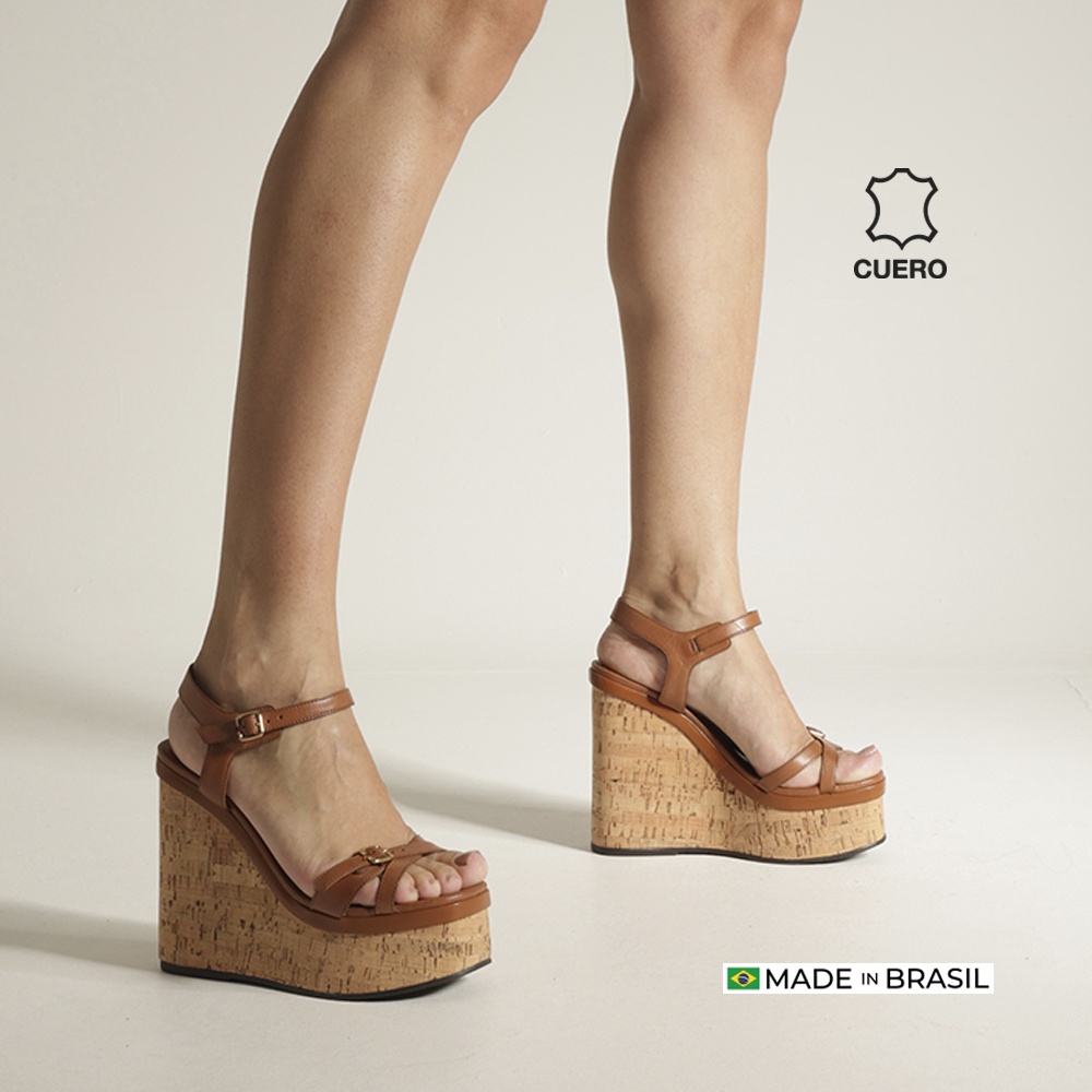 SANDALIAS MUJER AREZZO CUERO - 4