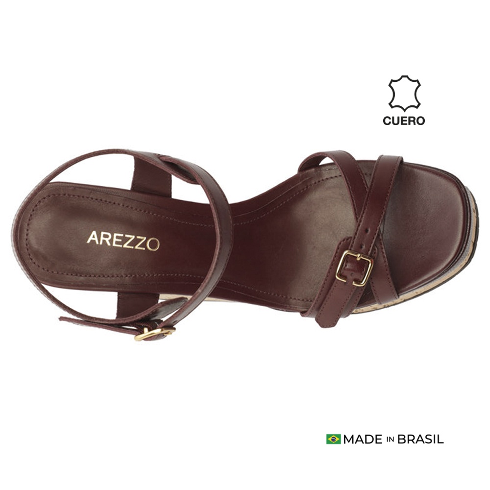 SANDALIAS MUJER AREZZO CUERO - 3
