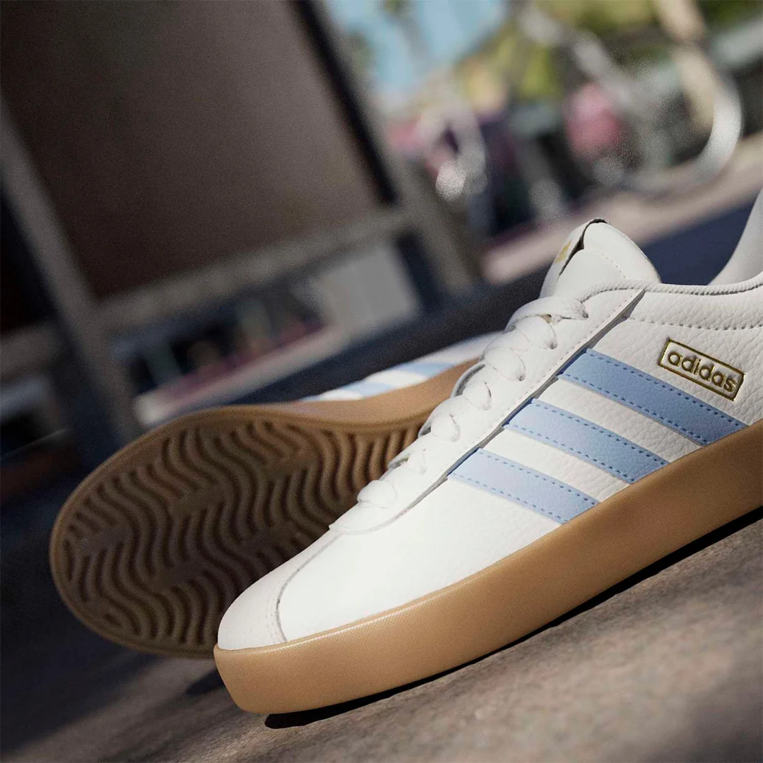 ZAPATILLAS MUJER ADIADS URBANAS VL COURT 3.0 LOW SKATEBOARDING CUERO - 3
