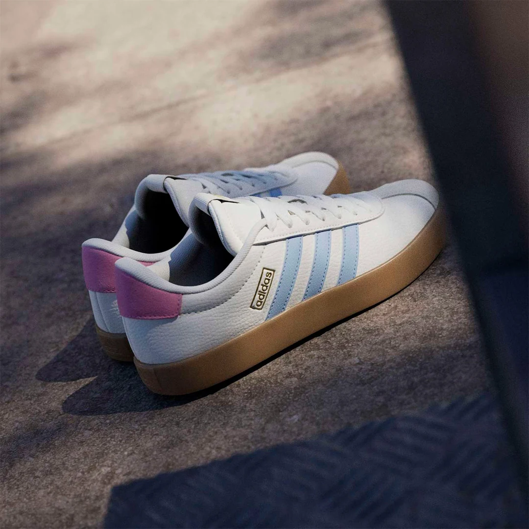 ZAPATILLAS MUJER ADIADS URBANAS VL COURT 3.0 LOW SKATEBOARDING CUERO - 5