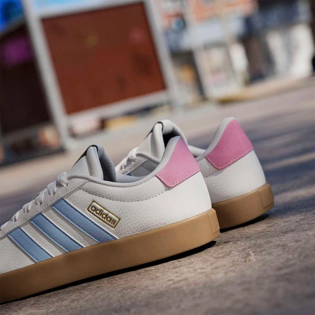 ZAPATILLAS MUJER ADIADS URBANAS VL COURT 3.0 LOW SKATEBOARDING CUERO - 6
