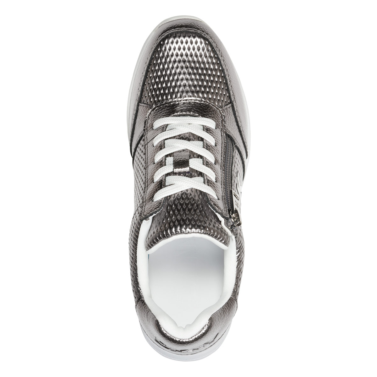 ZAPATILLAS MUJER DKNY URBANAS PLATEADO - 3