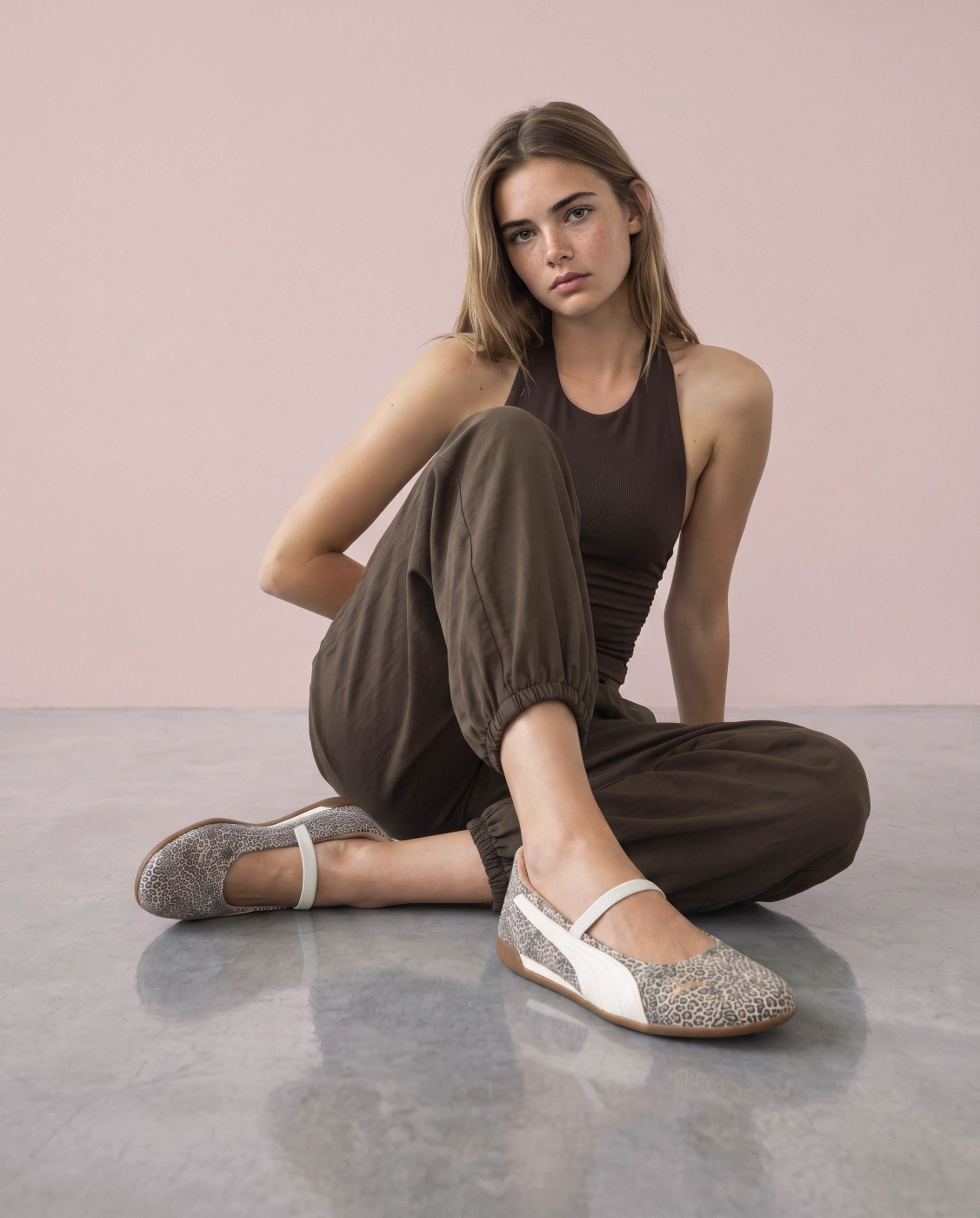 ZAPATILLAS MUJER PUMA URBANAS REPLICATCH BALLET LEO CUERO - 1