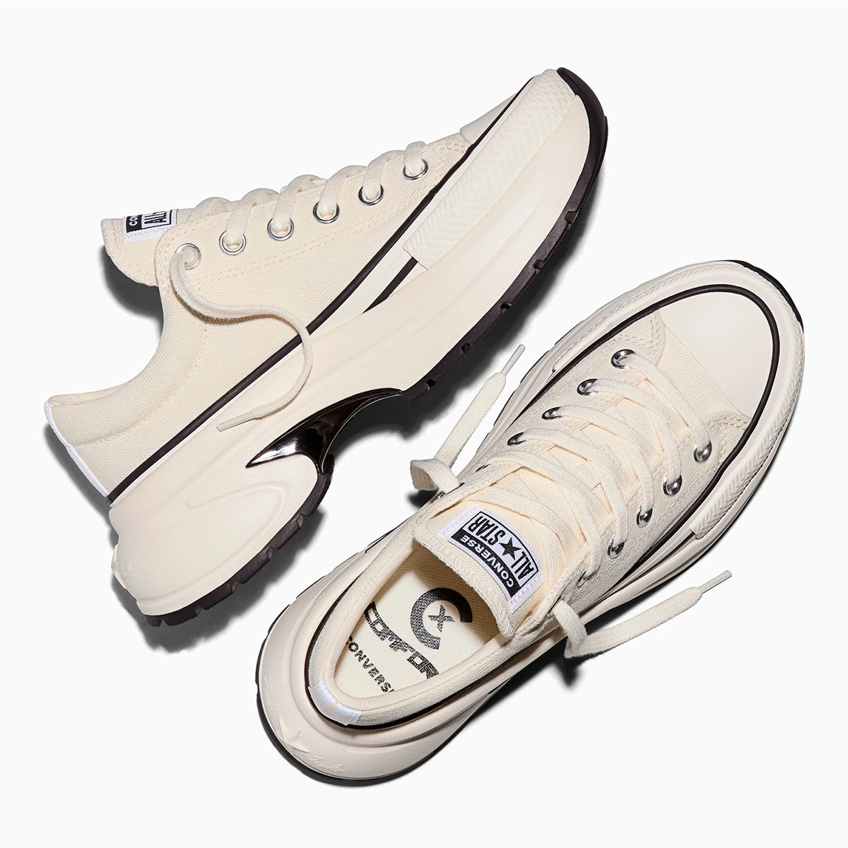 ZAPATILLAS MUJER CONVERSE URBANAS CREMA RUN STAR CRUSH - 5