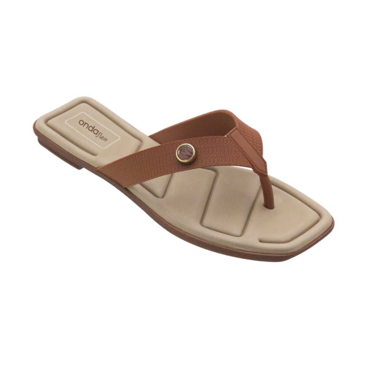 SANDALIAS MUJER ONDAFLEX CARAMELO - 1