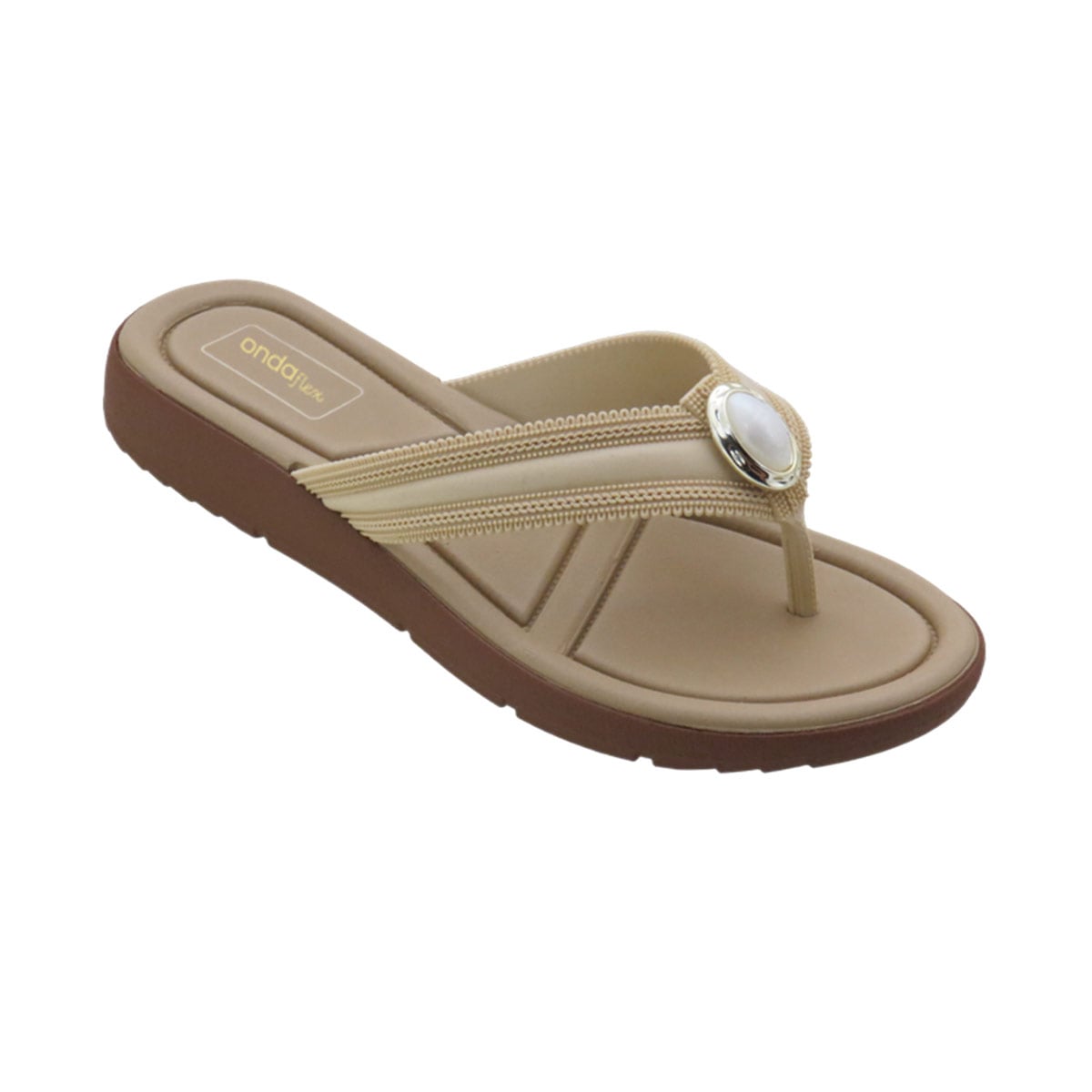 SANDALIAS MUJER ONDAFLEX BEIGE - 1