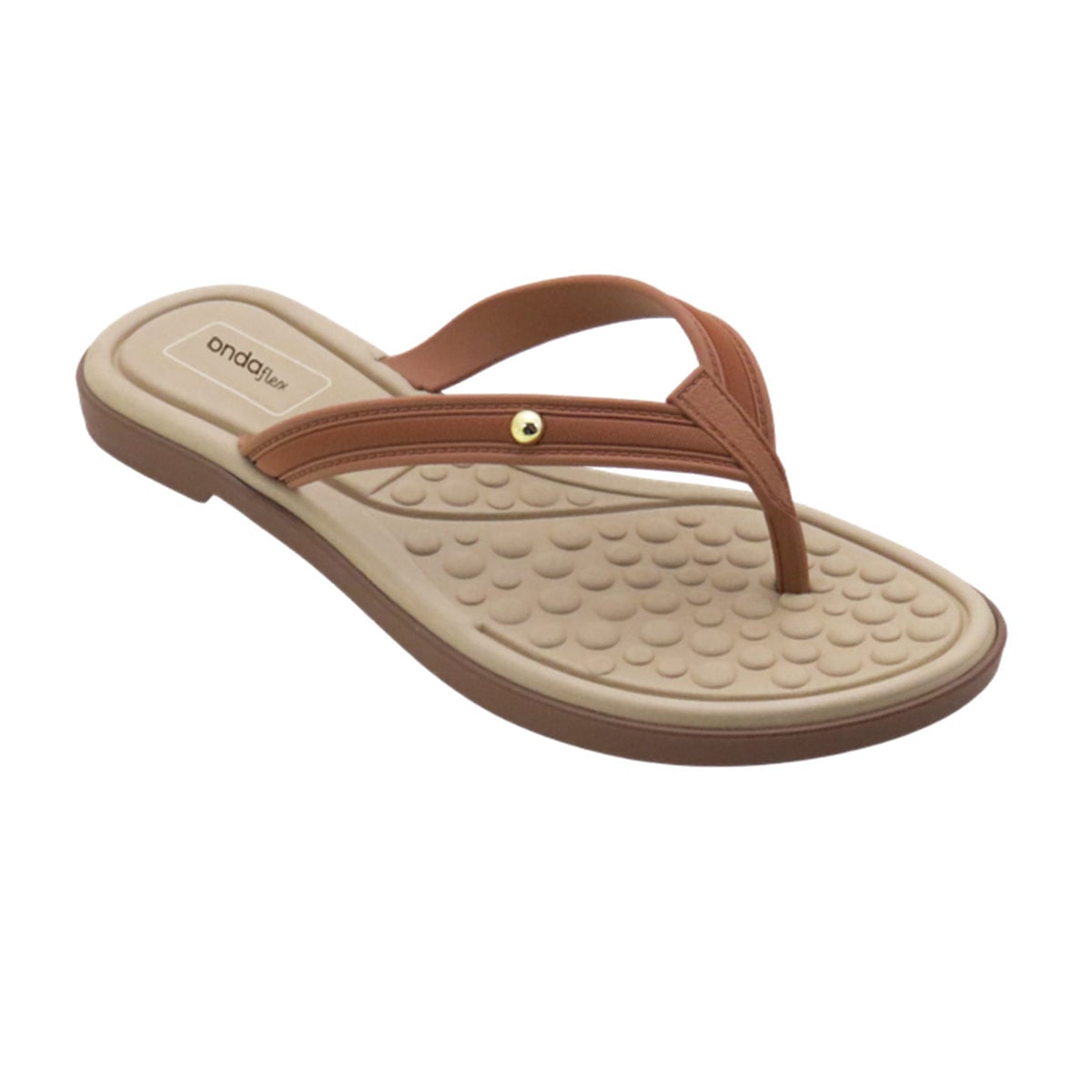 SANDALIAS MUJER ONDAFLEX CARAMELO - 1