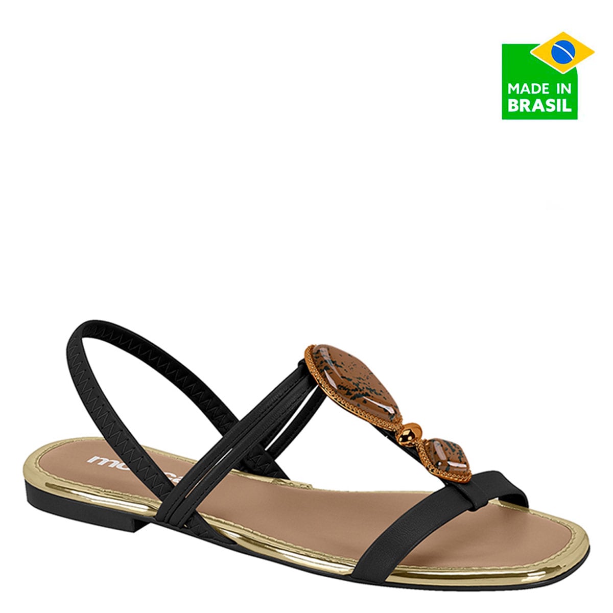 SANDALIAS MUJER MOLECA NEGRO - 1