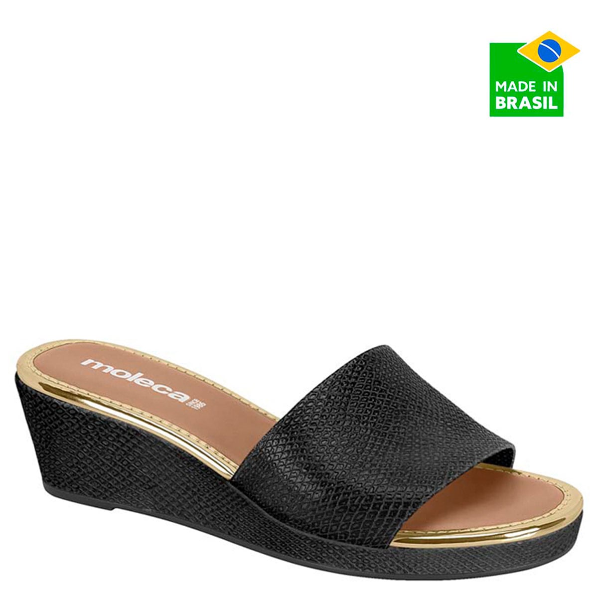 SANDALIAS MUJER MOLECA NEGRO - 1