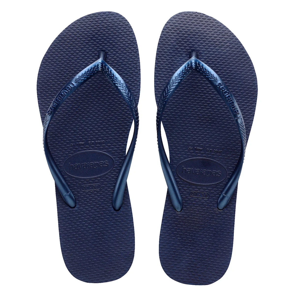 SANDALIAS MUJER HAVAIANAS AZUL MARINO SLIM - 4